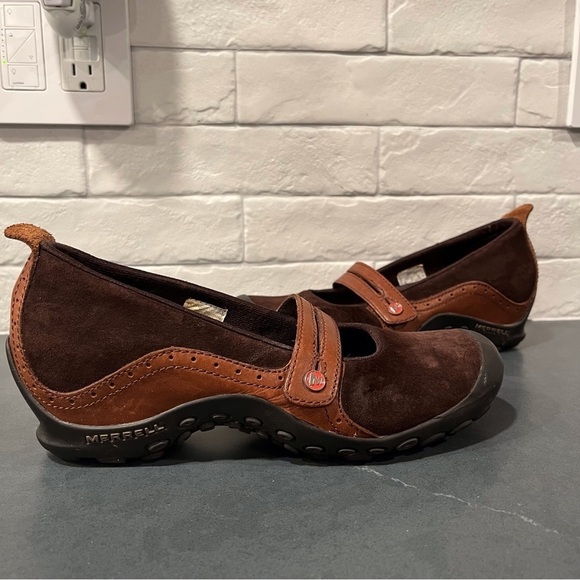 Merrell sz 7.5 Plaza Bandeau espresso suede Maryjane shoes - Picture 9 of 16